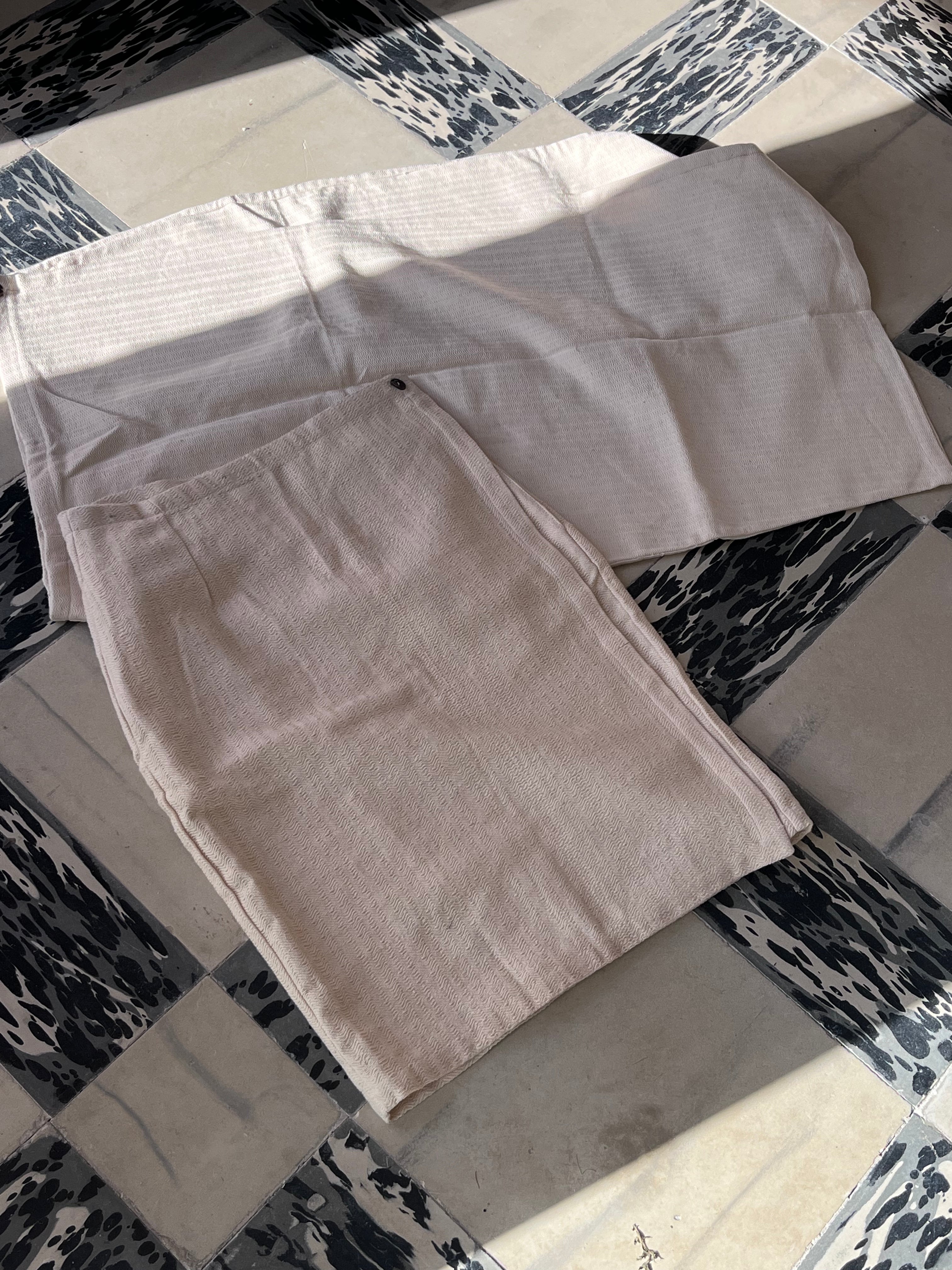 JUPE LILY COTON TISSE MAIN AVEC MOTIFS