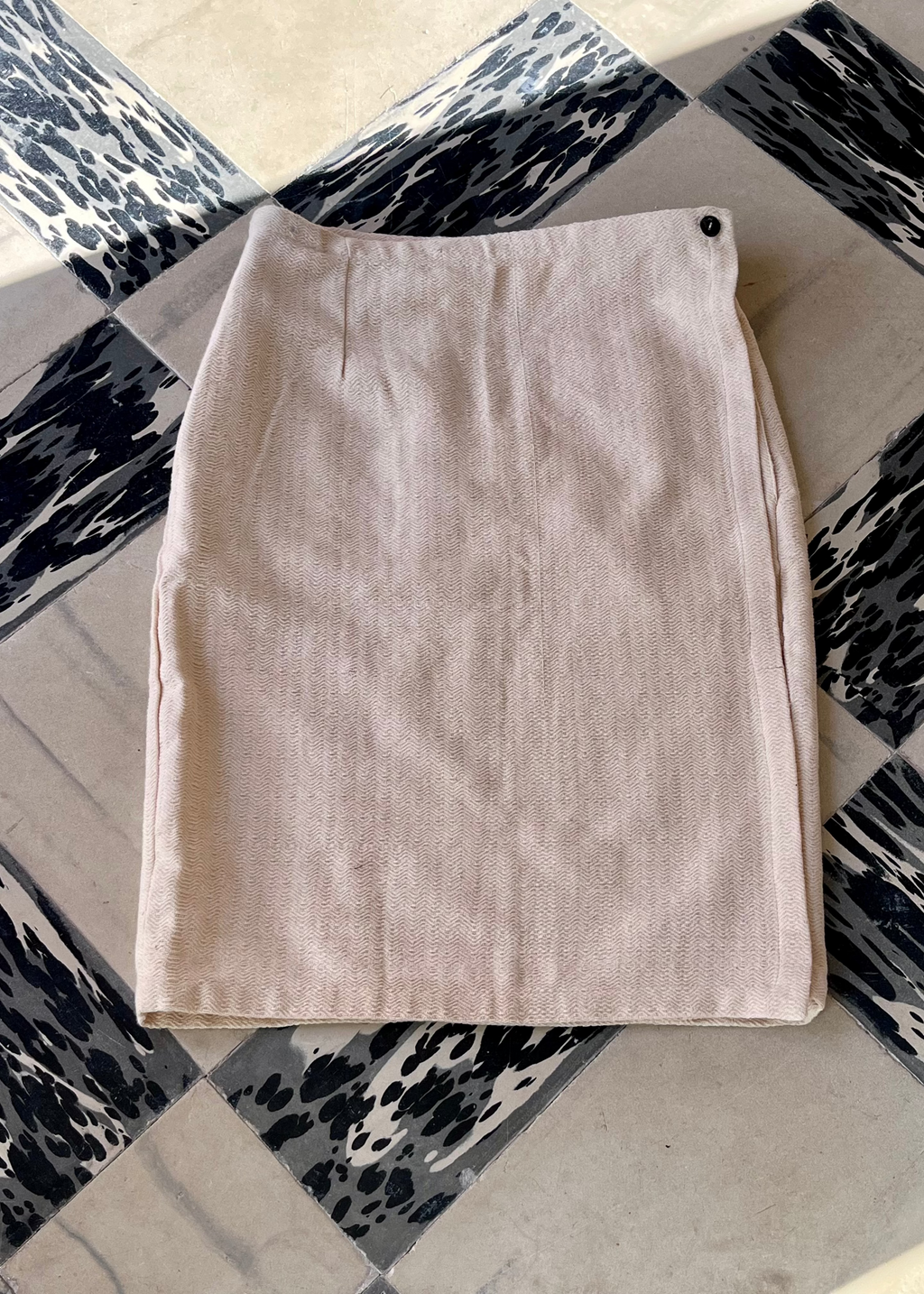 JUPE LILY COTON TISSE MAIN AVEC MOTIFS