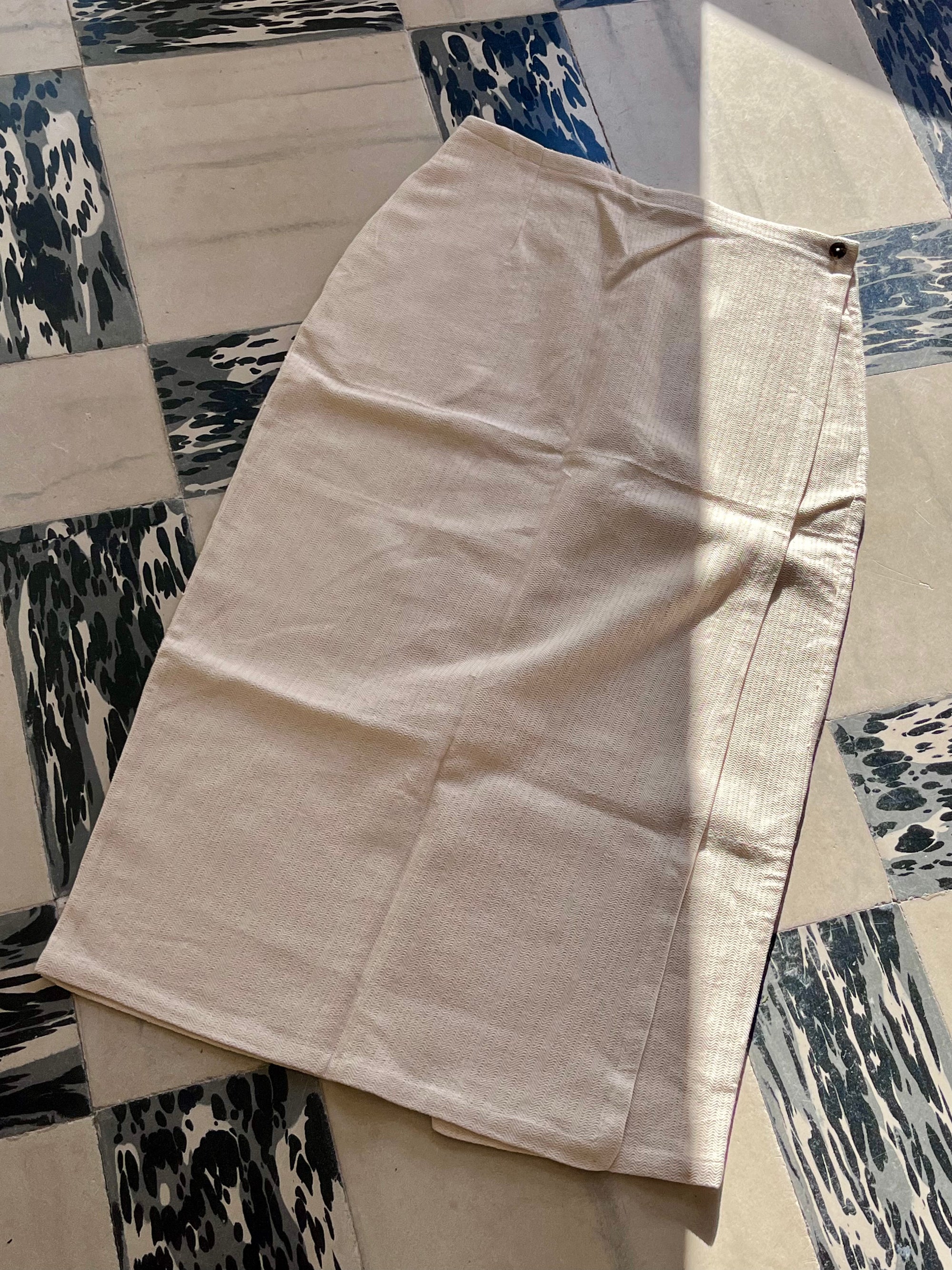 JUPE LILY COTON TISSE MAIN AVEC MOTIFS