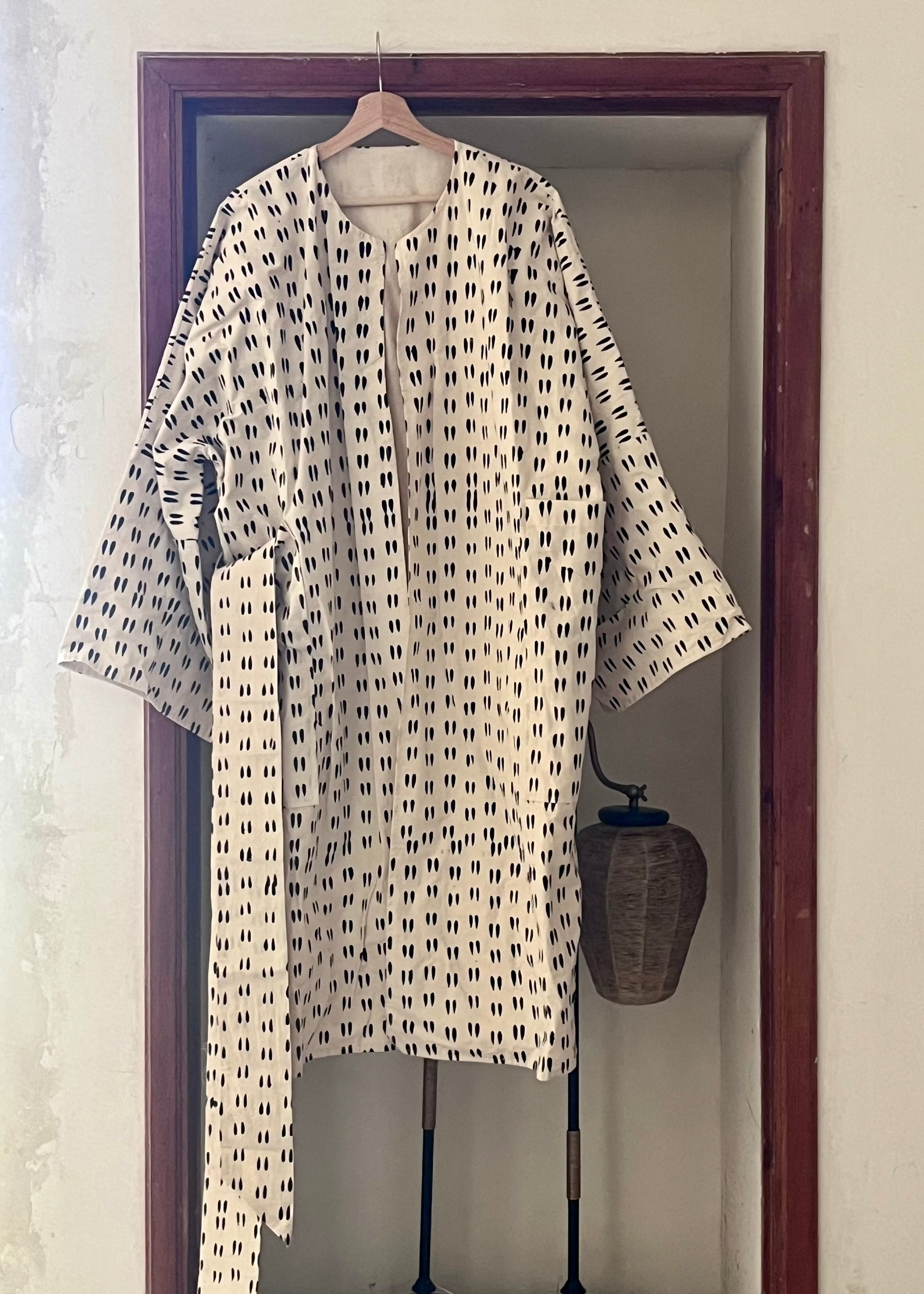 KIMONO MAXI THE ONE WHO LAUGH version recto/verso